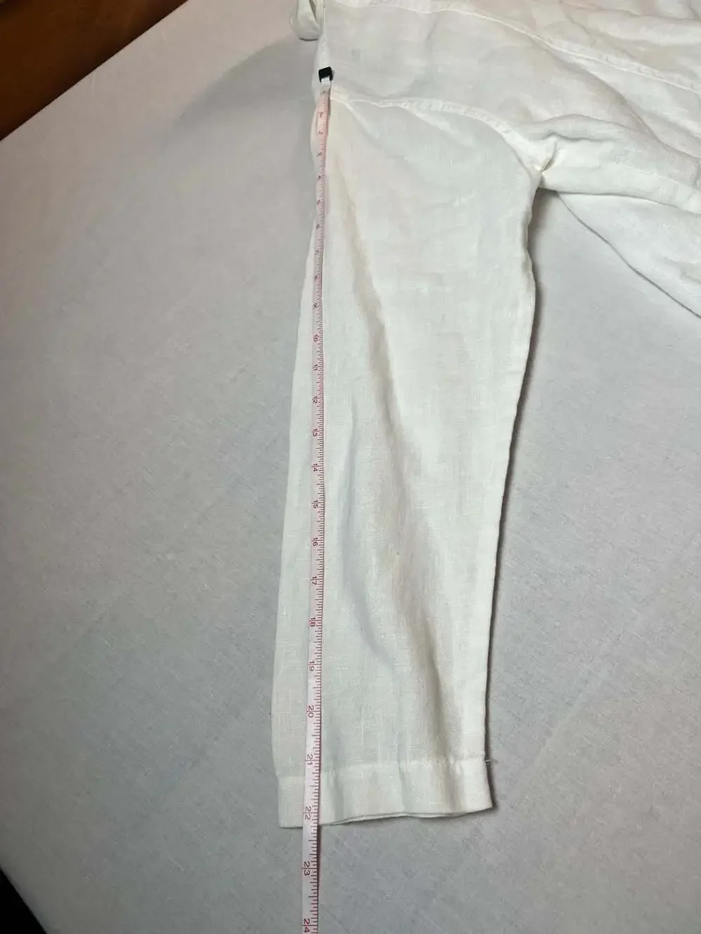 Cotton Wear White Linen Button Up Jacket Size S Vintage Made in USA